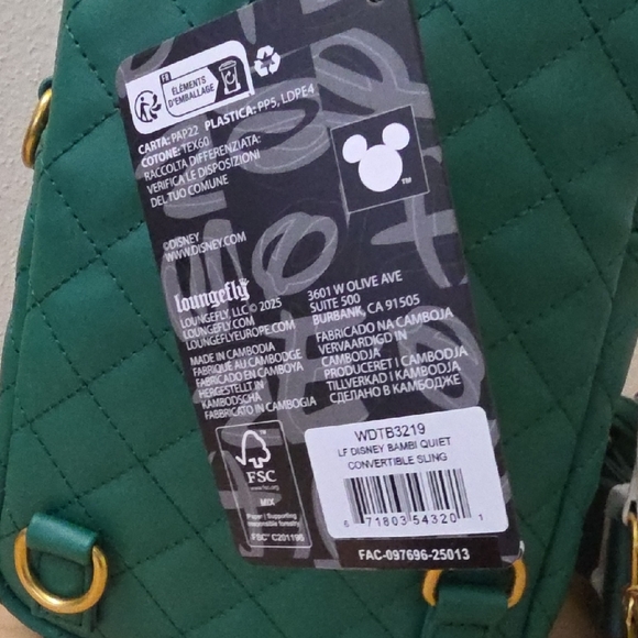 Loungefly Disney Bambi Backpack-crossbody With Coin Bag - Picture 7 of 9